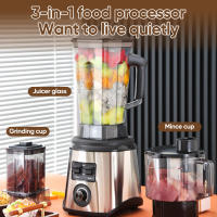 2.5L 3 in1 Powerful Blender Stainless Steels Wall Breaker Multifunctional Cooking Juicer Ice Mixer Smoothie Machine For Kitchen - details 0