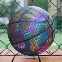 Baloncesto Luminoso PU Reflectivo Durable Para Juegos Nocturnos Interior Y Exterior Regalo Ideal Baloncesto Colorido De 650g - details 4