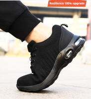 Botas De Trabajo Con Almohadilla De Aire Para Hombres Zapatos De Seguridad Transpirables Antisísmicos Con Punta De Acero Protección Contra Puntas - details 6