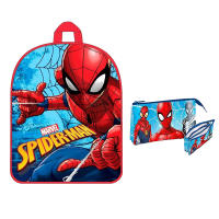 spiderman mochila clasico 41cm con portatodo triple - details 0
