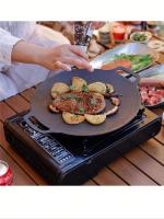Estufa De Gas Portátil Para Camping Y Exteriores Mini Estufa De Casete Estilo Barbacoa Placa Para Freír Carne Sin Ventilador De Protección Material Metálico - details 6