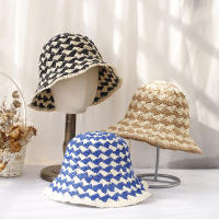 Nueva Gorra De Paja Para Mujer 2024 Sombrero De Redigrid Protección UV Visera Sol Para Playa Gorra De Verano Casual Estilo Campaniform - details 3