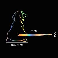 Pegatinas De Coche Personalizadas Con Gato Y Perro Decoración Para Parabrisas after Wiper Corte De Decalcomanía Auto Adhesivo - details 6