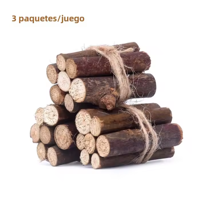 3 Bundles De Madera Para Fogata En Miniatura Para Casa De Muñecas 1:12 Decoración De Fiesta Y Vida En La Casa Accesorios De Juguete - 1