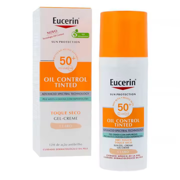 Eucerin Sun Protección Spf50+ Oíl Control Color Claro 50 ml - 1