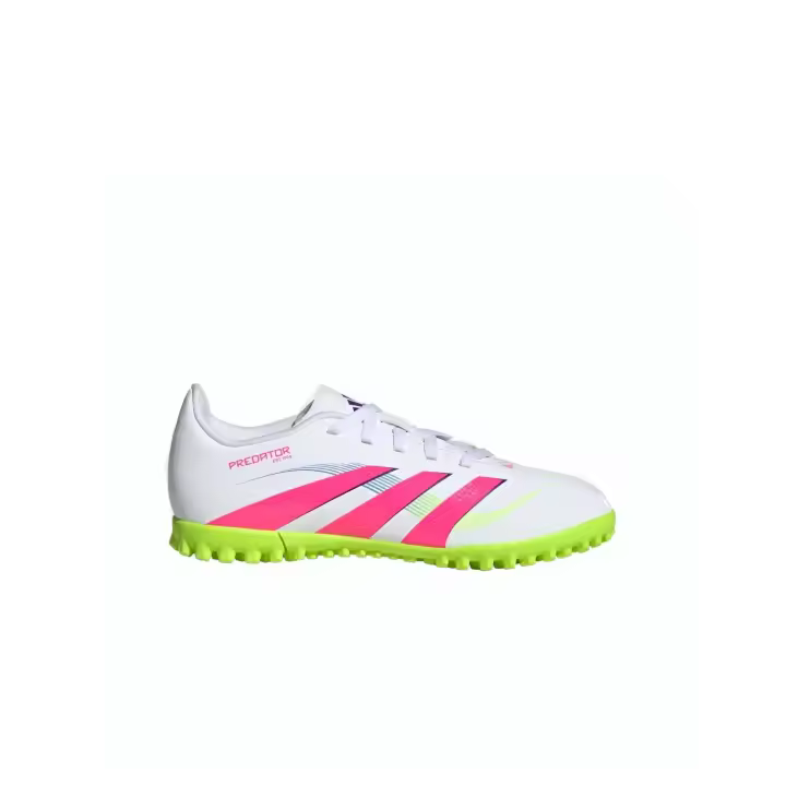 Bota Adidas J Predator Club TF Blanco/Flúor - 1