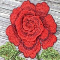 Parche Bordado De Flores Para Ropa Parche De Hierro Con Cadena Larga Adhesivo De Textil Para Adultos Unisex Material Poliéster - details 3