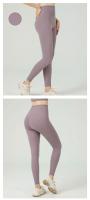 Leggings De Yoga Para Mujer Cintura Alta Sensación De Naked Fitness Running Ciclismo Ropa De Gimnasio Deporte Verano Talla True Fit Pantalones De Pierna Larga Material Nylon Spandex - details 29