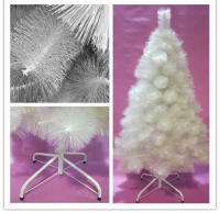 MEJORADA Árbol de Navidad BLANCO 120-210cm, Abeto Artificial Ignífugo con Hojas de Aguja, Decoración Navideña Ideal para Hogar, Oficina y Local con Soporte Metálico - details 8