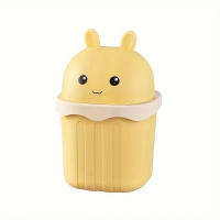 Recipiente De Basura Rectangular Creativo Para Escritorio Grande Con Tapa Desenrosable Sanitario Para Oficina Hogar Dormitorio Sala De Estar Cocina - details 2