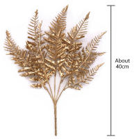 Rama De Pino Artificial Dorada 1PC Guirnalda De Navidad Decorativa Para Árbol De Navidad Adorno De Hogar Y Año Nuevo - details 0