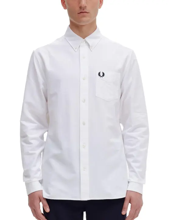 Camisa Fred Perry Oxford Blanco - 1