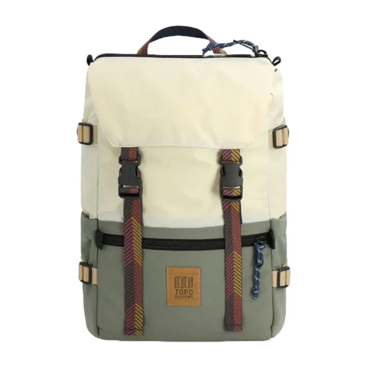 Mochila Verde y Beige Topo Designs Rover Pack Classic 20L Bone White Beetle - 1