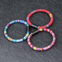 Nuevo Pulsera Bohemio Para Hombres Y Mujeres Con Cierre Magnético Cordón Pulsera Etnia Amistad Joyería Cadena De Correa Brazalete - details 1