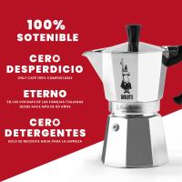 Bialetti Cafetera Clásica Italiana  - Moka Express, distintos tamaños  3, 6 Tazas de Café - Cafetera de Aluminio de Alta Calidad color Negro/Rojo para uso en Cocina - Adecuada para hornillos de gas y placas eléctricas - details 3