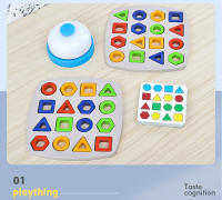 Juego De Rompecabezas Geométrico Educativo Para Niños Tablero De Colores Y Formas Juguete Montessori Para El Desarrollo Cerebral - details 6