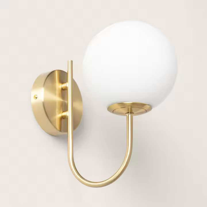 Lámpara de Pared Metal y Cristal Satélite - 1