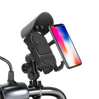 Soporte De Navegación Para Móvil De Motocicleta Absorbedor De Choques Y Antivibración Compatible Con La Mayoría De Los Dispositivos Aluminio + PC Rotación De 360 Grados Resistente Al Viento Y Agua - details 17
