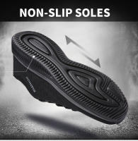 Zapatos De Correr Para Hombre Casual Ligeros Y Transpirables Zapatillas Deportivas Con Diseño De Tejido Respirable Para Caminar - details 3