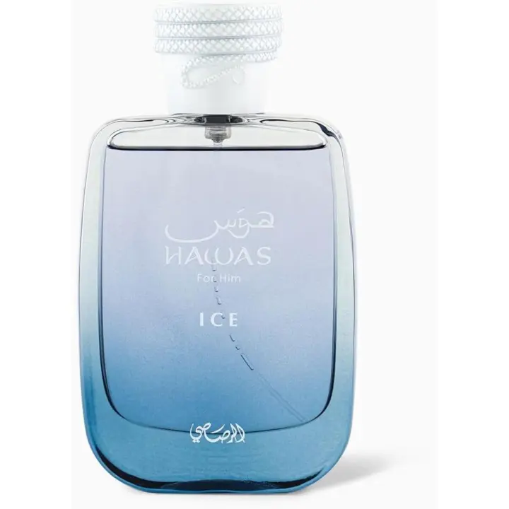 RASASI Hawas Ice Eau De Parfum Spray para hombre, 3.4 onzas - 1