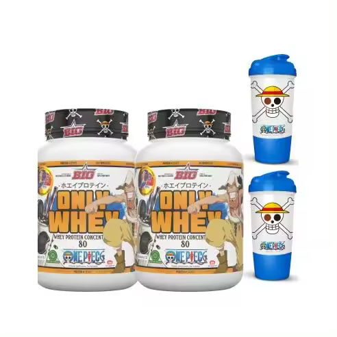 2x Only Whey (1KG) One Piece - Big + 2 mezcladores regalo - 1