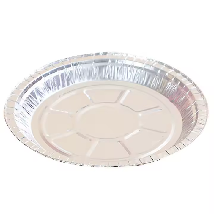 50pcs Tin Foil Trays Heat-resistant Oil-proof Silver Color Heavy Duty Disposable Aluminum Foil Pie Pans Kitchen Supplies Stcyv - 1