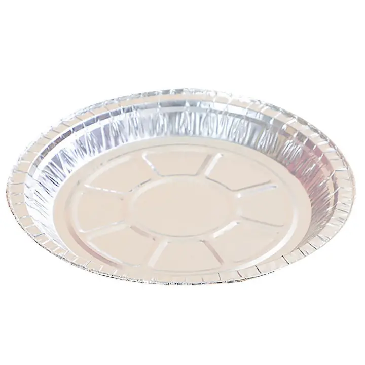 50pcs Tin Foil Trays Heat-resistant Oil-proof Silver Color Heavy Duty Disposable Aluminum Foil Pie Pans Kitchen Supplies Stcyv - 1