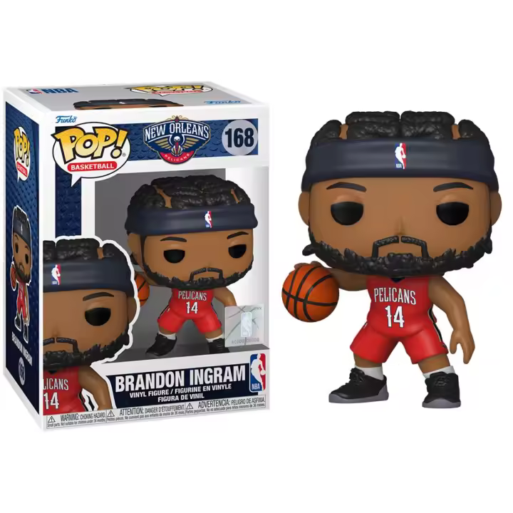 FUNKO POP! NBA: NEW ORLEANS PELICANS - BRANDON INGRAM, LICENCIA OFICIAL - 72250, Nº168 - 1