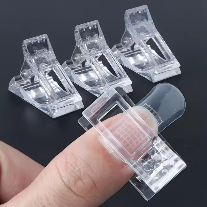 5/10pcs Herramienta De Manicura Crystal Nail Art Extension Clip Gel De Construcción Rápida Falsas Uñas Acrílicas UV Cubiertas Completas Forma De Extensión Para Uñas - 1