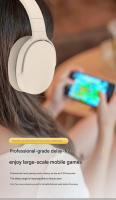 P2961 Auriculares Inaluminables Bluetooth HD Micrófono Ajustable Cascos Inalambricos Hi Fi Estéreo Cancelación Ruido Control de Volumen Carga Rápida USB Inalambricos Auriculares(Caqui) - details 4