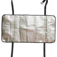 Cubierta Para Aire Acondicionado Exterior Impermeable Y Resistente Al Sol Con Banda Elástica Y Anillo De Elevación Material De Aluminio Envolvente Protector - details 0