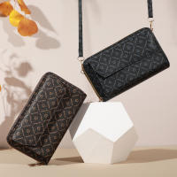 Bolso Cruzado Para Mujer Chic Con Espacio Para Teléfono Móvil Y Ranuras Seguras Para Tarjetas Estilo Casual Con Decoración Geométrica - details 0