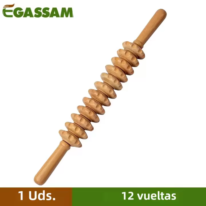 1Pcs Herramienta De Masaje De Madera Para Terapia Relajación De Músculos Alivio De Dolor Y Drenaje Límpico Escultor De Cuerpo - 1