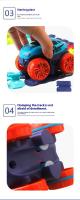 Juguete De Carriles Eléctricos Recargables Para Niños Con Coche De Goma Suave Y Flexible No Deriva Juego De Construcción DIY - details 3