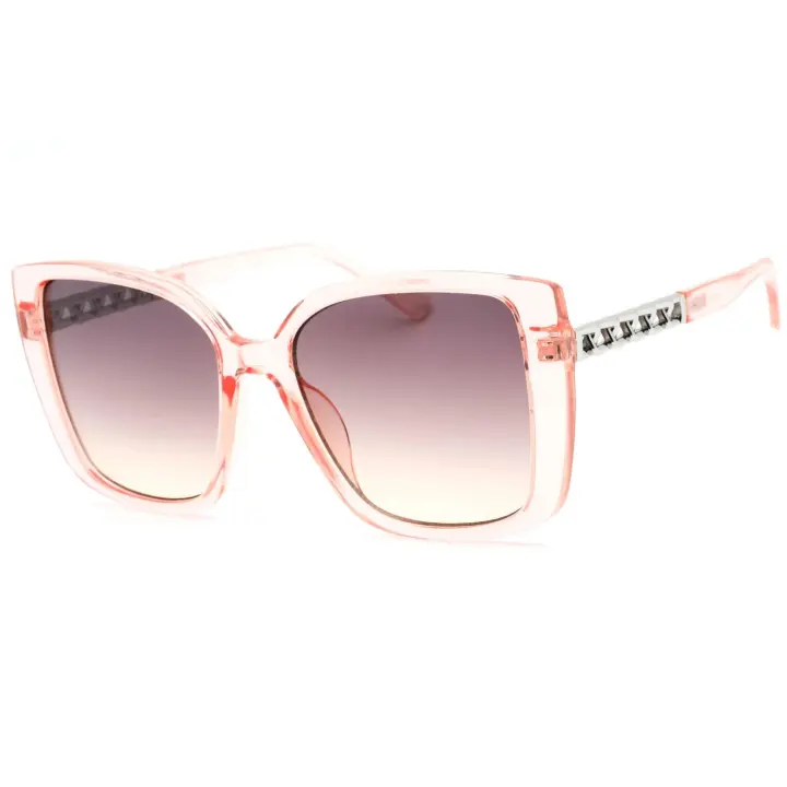 Guess GF0427-27T - Gafas de Sol Mujer - Montura Transparente - Lentes Rojos - 1