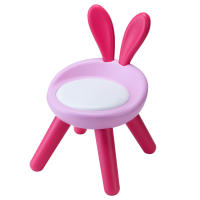 Silla de Actividades de plástico para niños Pequeños con orejas de cono, soporte de respaldo y Banco Redondo duradero, de Juguetes Sala, dormitorio, Escuela, taburete adecuado para niños y - details 8