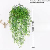 2pcs Vinatera Artificial De Iva Verde Falsa Para Decoración De Jardín Y Hogar Hojas De Willow Rattan Plásticas Colgantes Para Aire Acondicionado - details 3