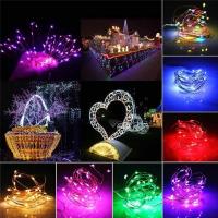 Luces De Cadena LED USB 5/10/20M De Hilo Plateado Impermeable Para Decoración De Fiesta Navidad Boda Y Vacaciones - details 2