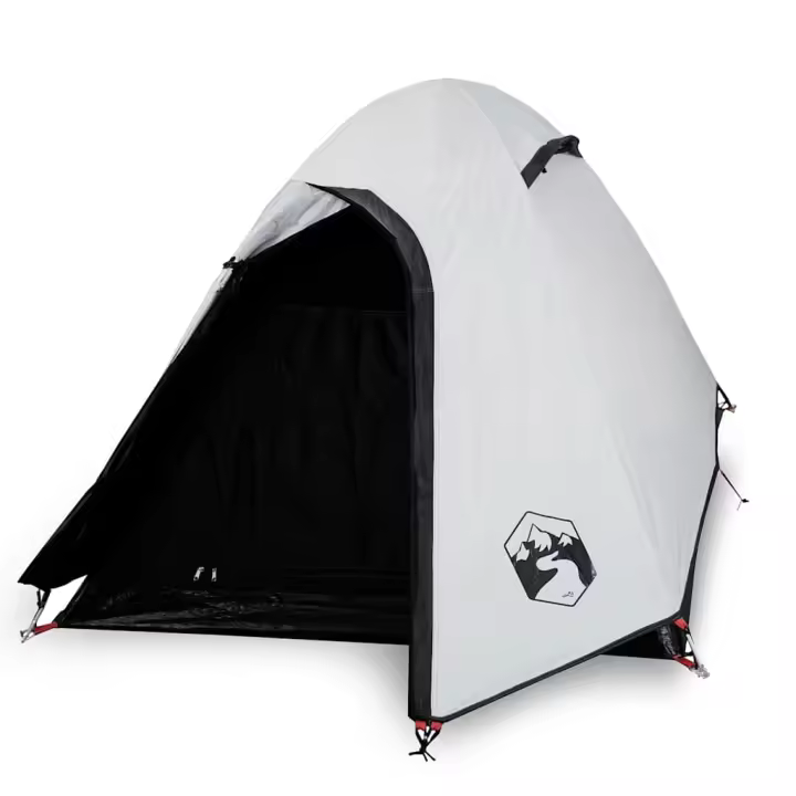 vidaXL Tienda de campaña iglú 2 personas tela opaca impermeable blanco - 1