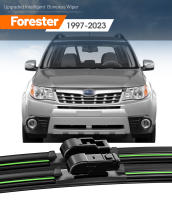 2pcs LimpiaParabrisas De Ventanilla Delantera Para Subaru Forester SF SG SH SJ SK 1997-2023 Plegables En Rama Natural De Goma Adecuado Para Automóviles Accesorios De Ventanilla - details 0