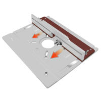 Placa De Inserto Para Mesa De Router De Aluminio Con Herramienta De Encaje Deslizante Y Regla De Ángulo Para Mecanizado De Madera Kit De Guía Para Carpintero - details 3