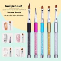 Lápiz De Uñas Fototerapia 1 Pieza Pincel De Pintura Para Uñas Francesas 5 Colores Adhesivo Para Extensión De Uñas - details 0