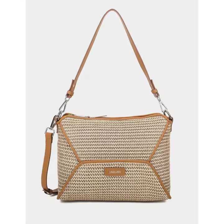 BINNARI Bolso Bandolera BINNARI Mujer Natural  (Mod: 20521) - 1