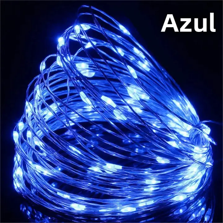 Luces LED De Cadena USB 10/20/30M Con Hilo De Cobre Y Plata Impermeables Para Decoración De Fiesta De Navidad Y Bodas - 1