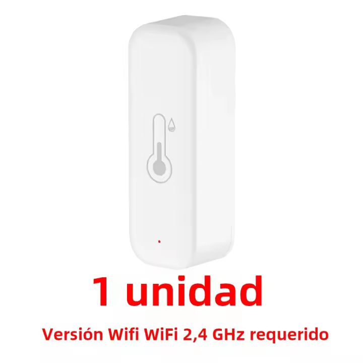 Termómetro Inteligente WiFi Tuya Con Humímetro Para El Hogar Control Remoto Por App Compatible Con Alexa Y Google Home - 1