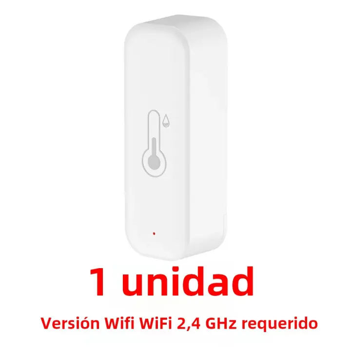 Termómetro Inteligente WiFi Tuya Con Humímetro Para El Hogar Control Remoto Por App Compatible Con Alexa Y Google Home - 1