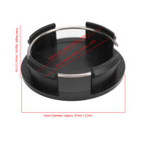 Hub Cap Cover Fibra De Carbono 57mm Centro De Rueda Universal Protector Plástico Con Abrazaderas Metálicas Para Coches - details 1