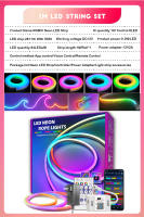 Tira De Luz LED Neón 10M/32.8ft RGBIC WiFi Flexible Con Soporte Para Alexa Y Alexa Pantalla Compatible Con Alexa Control Remoto Inalámbrico Para Decoración De Hogar - details 1