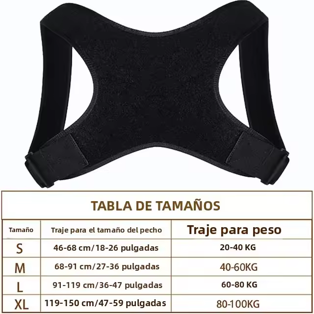 Corregidor De Postura Ajustable Invisível Soporte De Hombros Para Hombres Mujeres Adultos Y Niños Entrenador De Postura Corregidor De Espalda - 1