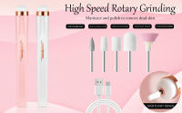 Kit De Uñas Eléctrico YIKOOLIN Recargable Y Sin Cable Con 4 Velocidades Trimmer De Cutícula Portátil Para Manicura Y Pedicura - details 8